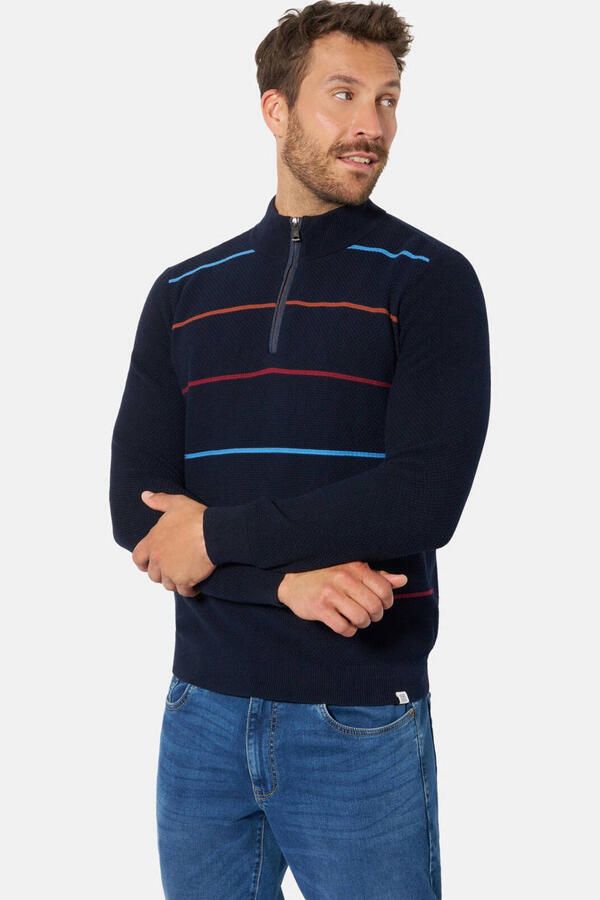 Babista Plus Size katoenen trui donkerblauw