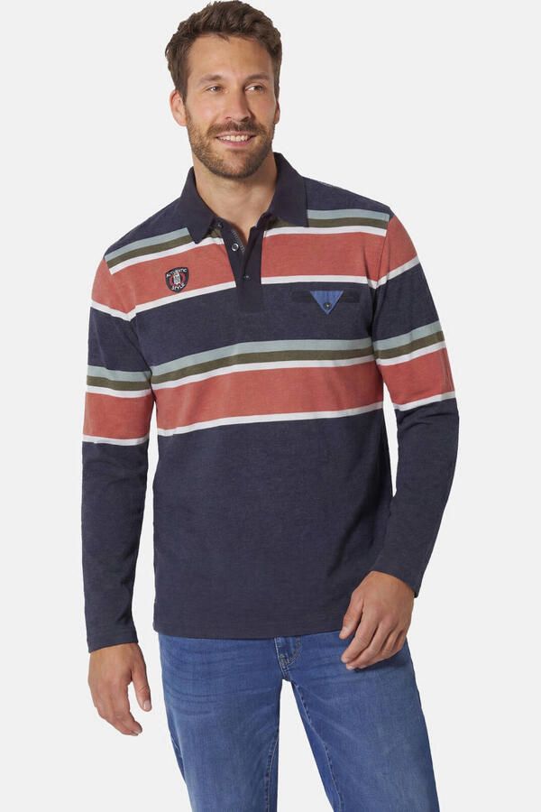 Babista Plus Size polo donkerblauw