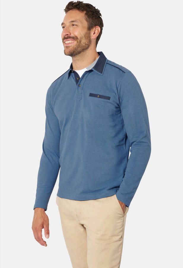 Babista polo Plus Size blauw