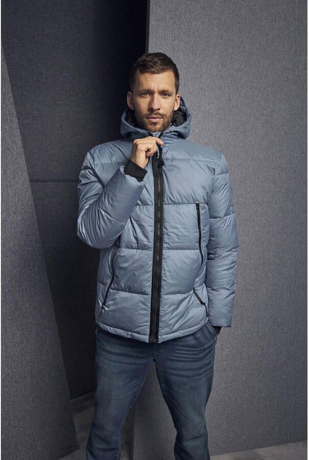 Babista quilted winterjas Plus Size lichtblauw