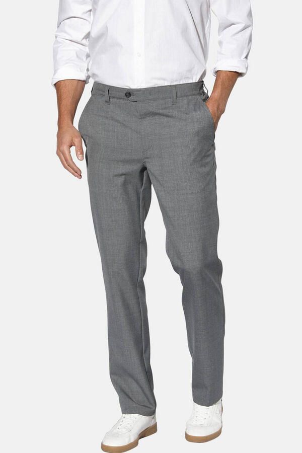 Babista regular fit broek Plus Size met wol grijs - Foto 2