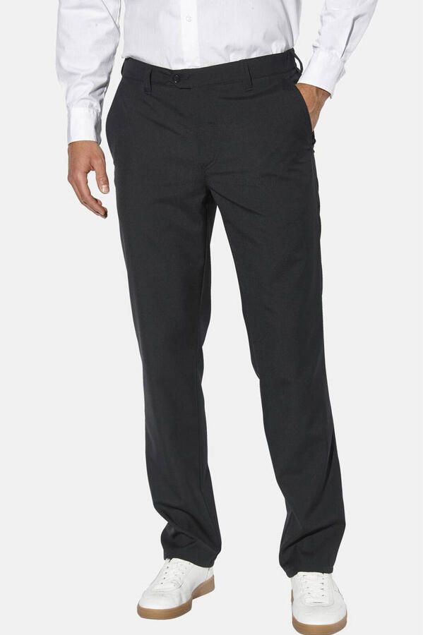 Babista regular fit broek Plus Size met wol zwart