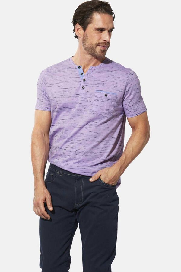 Babista regular fit gemêleerd T-shirt Plus Size lila