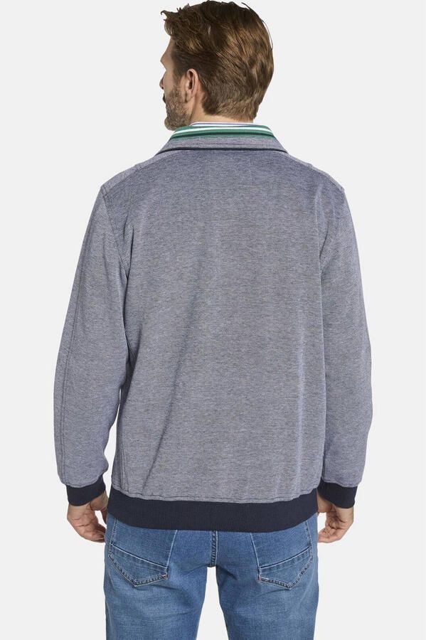 Babista regular fit gemêleerde trui Plus Size donkerblauw - Foto 2