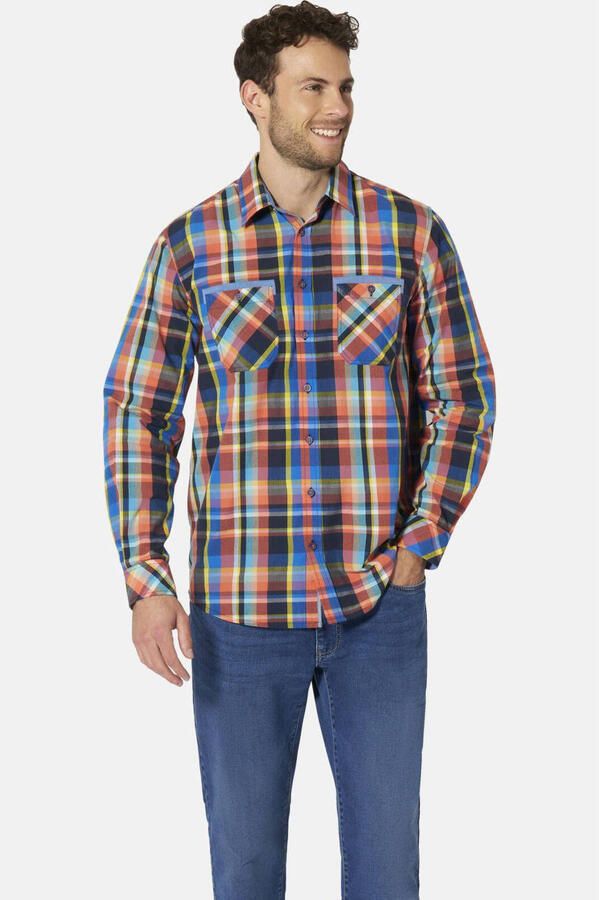 Babista regular fit geruit overhemd Plus Size meerkleurig