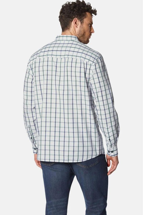 Babista regular fit geruit overhemd Plus Size wit - Foto 2