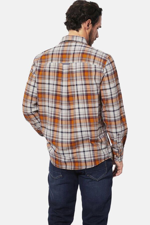 Babista regular fit geruite overhemd Plus Size oranje - Foto 2