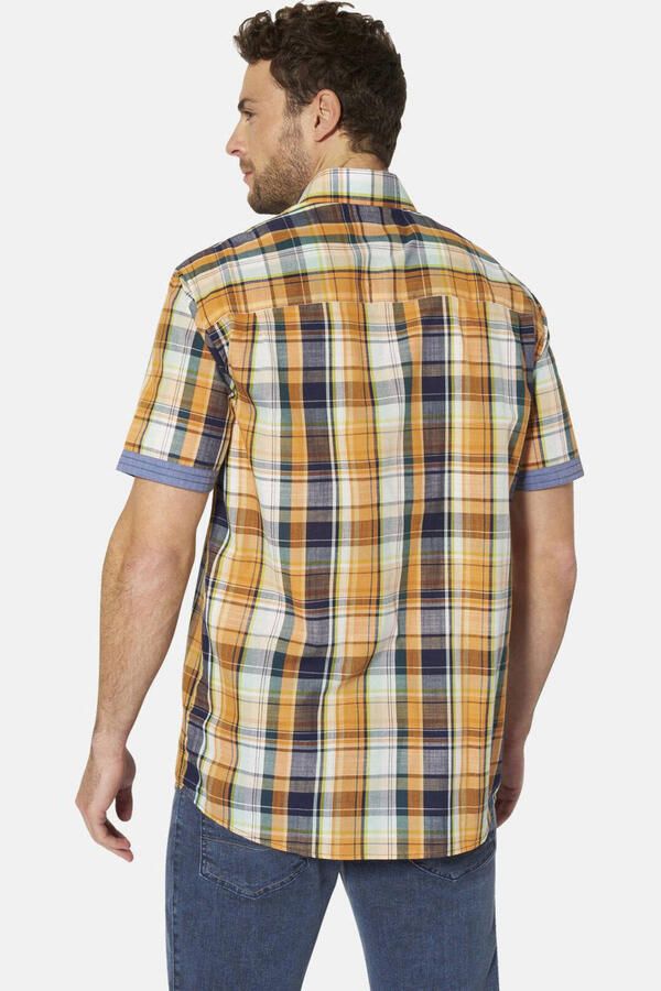 Babista regular fit geruite overhemd Plus Size oranje - Foto 3