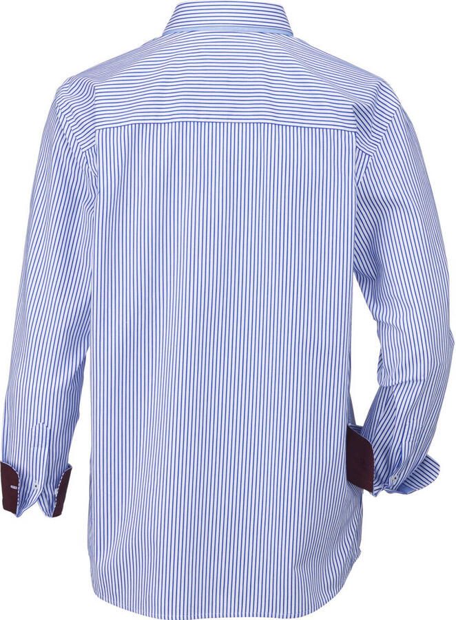 Babista regular fit gestreept overhemd Plus Size blauw - Foto 2