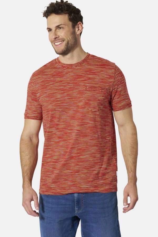 Babista regular fit gestreept T-shirt +FIT Collectie donkerrood