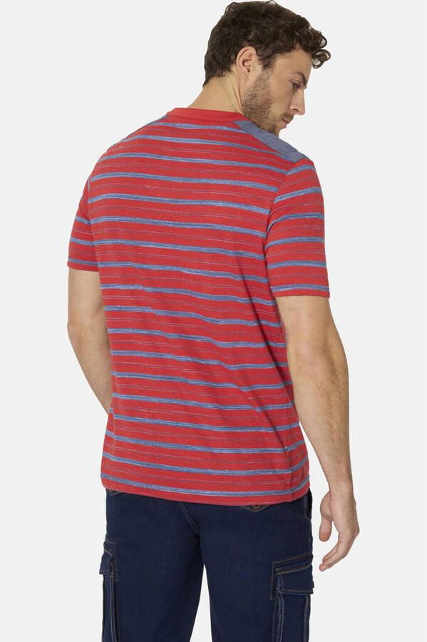 Babista regular fit gestreept T-shirt Plus Size rood - Foto 2