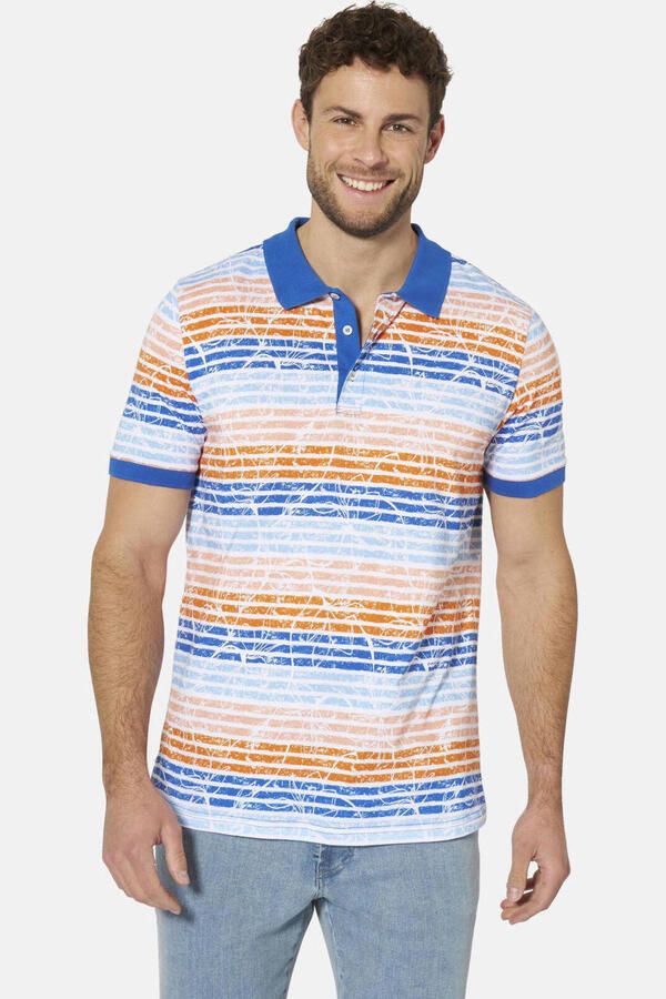 Babista regular fit gestreepte polo Plus Size meerkleurig