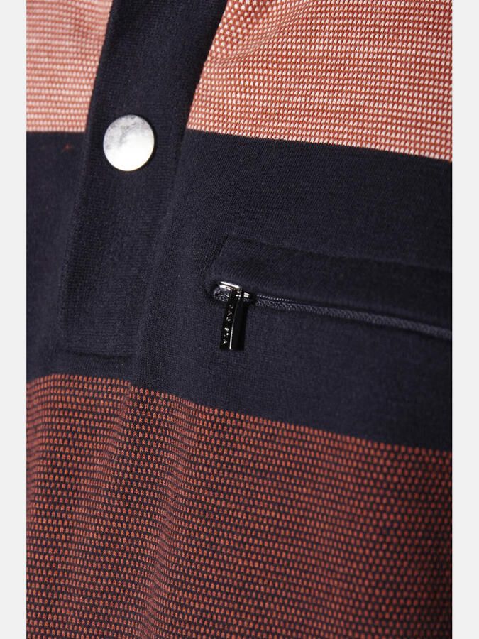 Babista regular fit gestreepte trui Plus Size donkeroranje - Foto 2