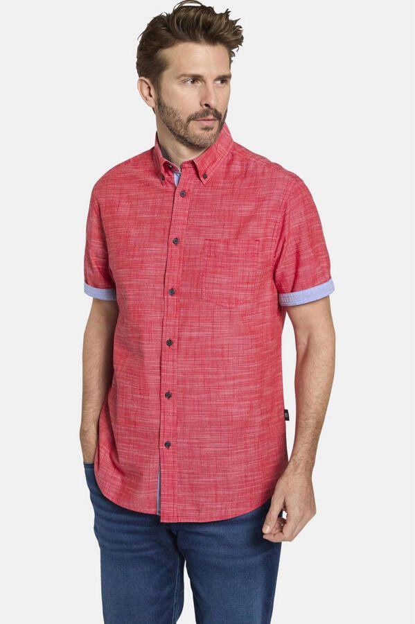 Babista regular fit overhemd +FIT Collectie Plus Size rood