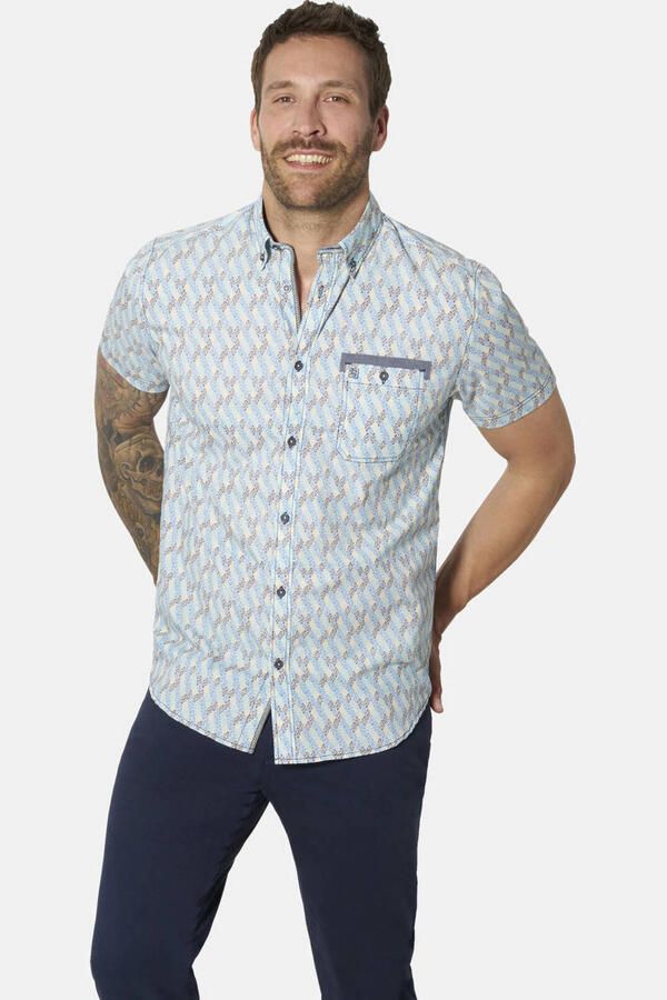 Babista regular fit overhemd Plus Size met print blauw