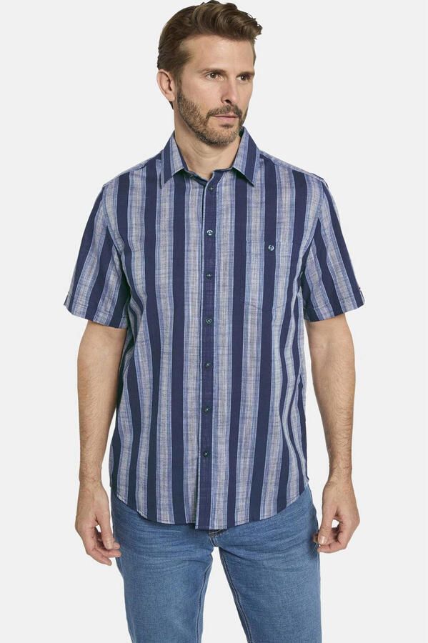 Babista regular fit overhemd Plus Size met print blauw