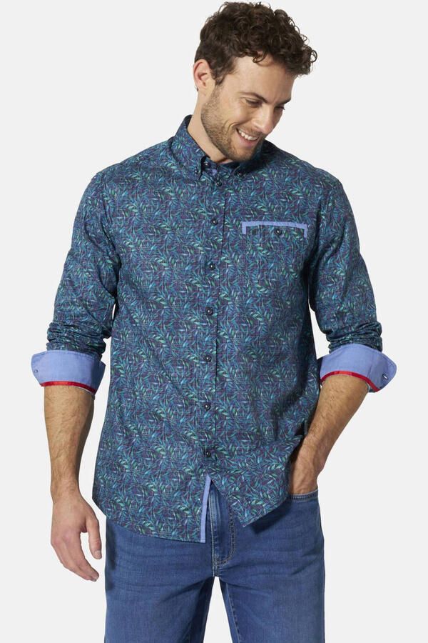 Babista regular fit overhemd Plus Size met print donkerblauw - Foto 3