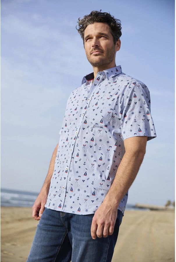 Babista regular fit overhemd Plus Size met print donkerblauw - Foto 2