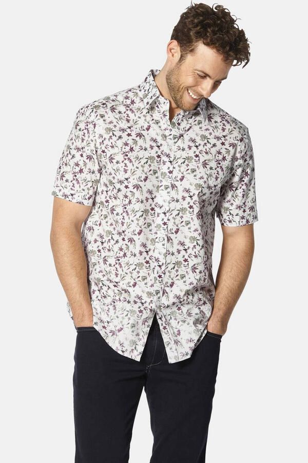 Babista regular fit overhemd Plus Size met print wit