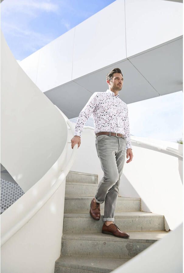 Babista regular fit overhemd Plus Size met print wit - Foto 2