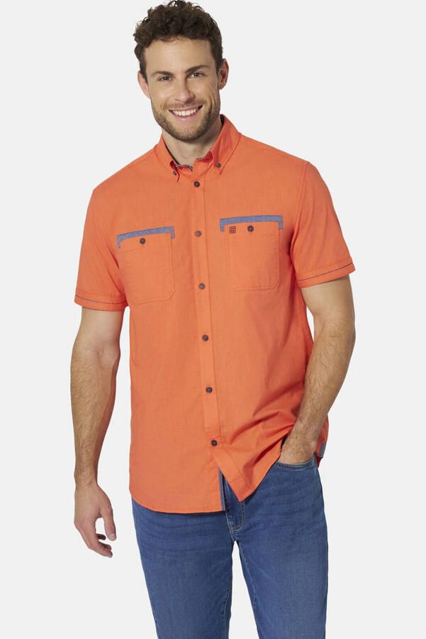 Babista regular fit overhemd Plus Size oranje