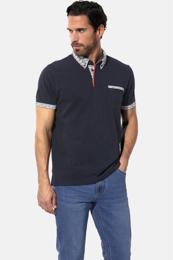 Babista regular fit polo +FIT Collectie Plus Size donkerblauw - Foto 2