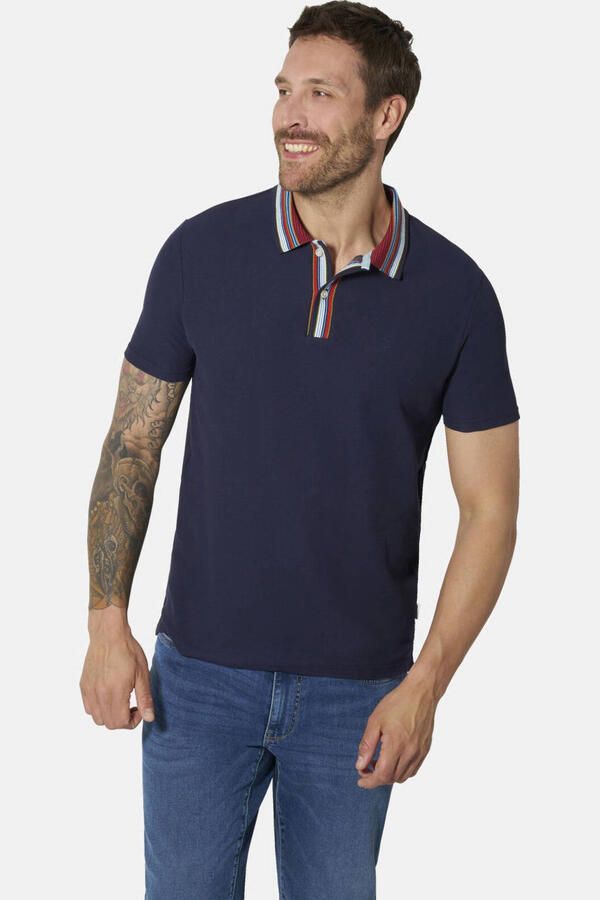 Babista regular fit polo Plus Size donkerblauw