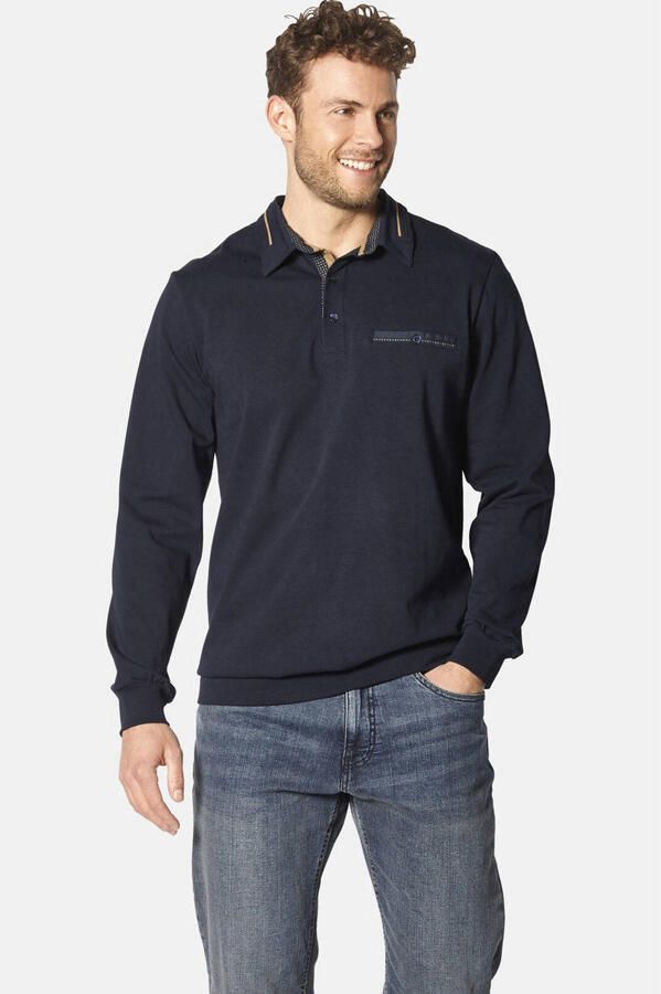 Babista regular fit polo Plus Size +FIT Collectie donkerblauw