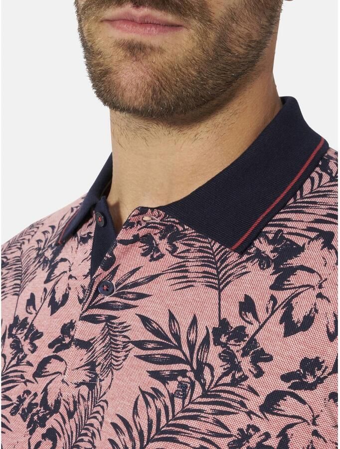 Babista regular fit polo Plus Size +FIT Collectie met print koraalrood - Foto 3