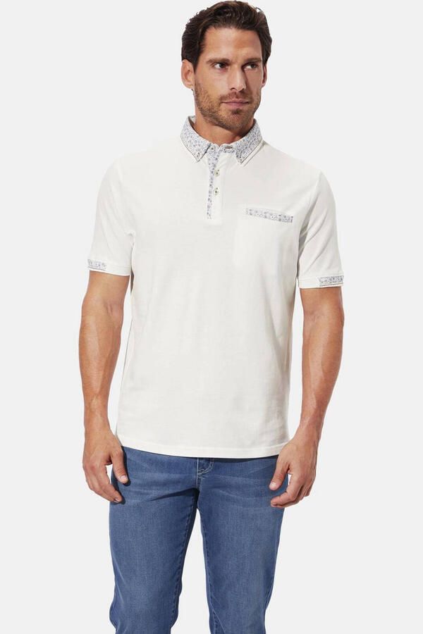 Babista regular fit polo Plus Size +FIT Collectie wit