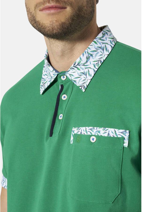 Babista regular fit polo Plus Size groen - Foto 3