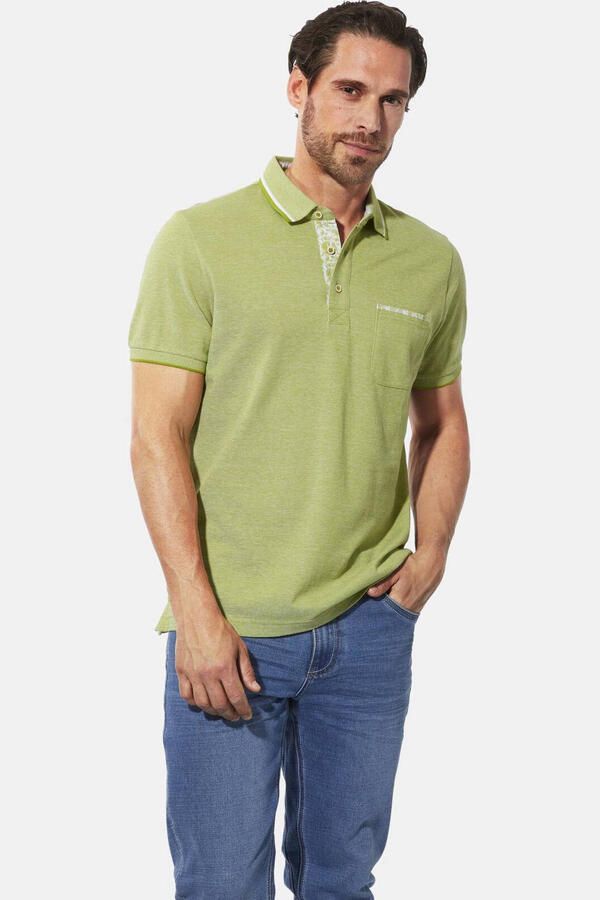 Babista regular fit polo Plus Size lichtgroen