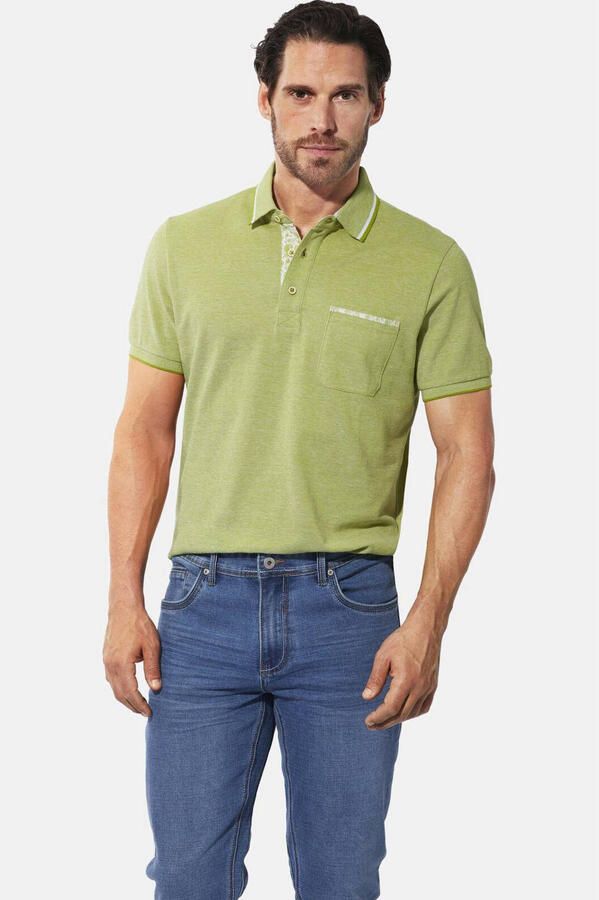 Babista regular fit polo Plus Size lichtgroen - Foto 2