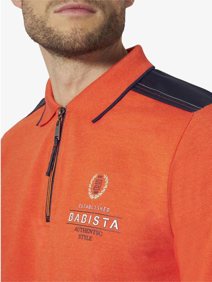 Babista regular fit polo Plus Size met print koraalrood - Foto 3