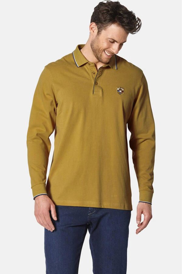 Babista regular fit polo Plus Size oker