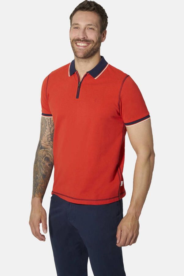 Babista regular fit polo Plus Size rood