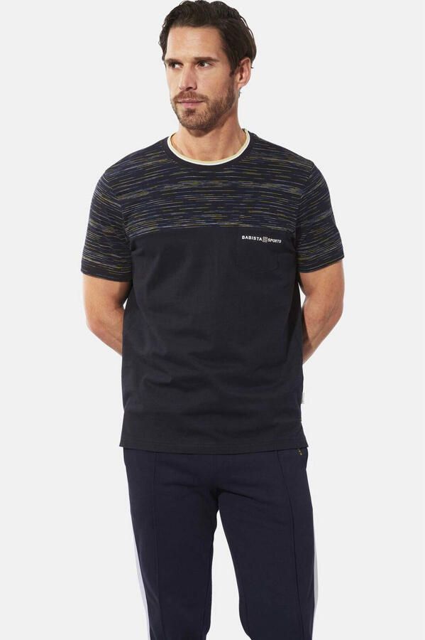 Babista regular fit T-shirt Plus Size met print donkerblauw