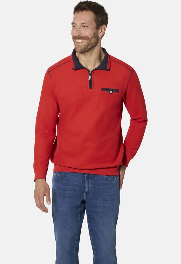 Babista regular fit trui met geribde boorden Plus Size roze