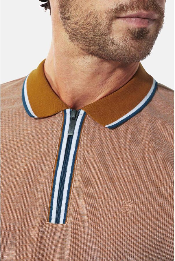 Babista regular fit polo Plus Size oranje