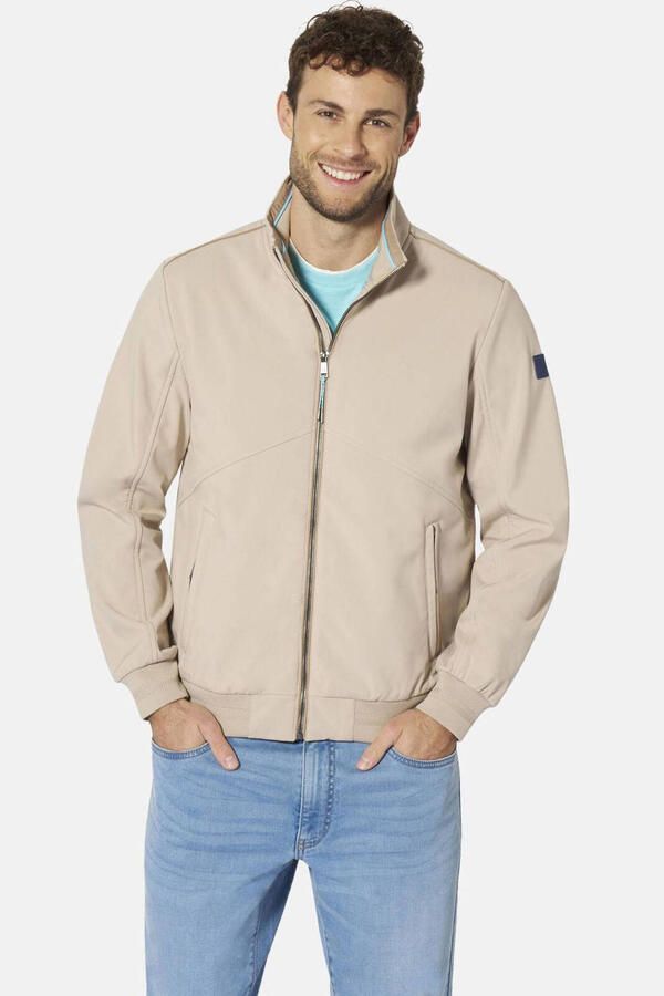 Babista softshell jas Plus Size beige