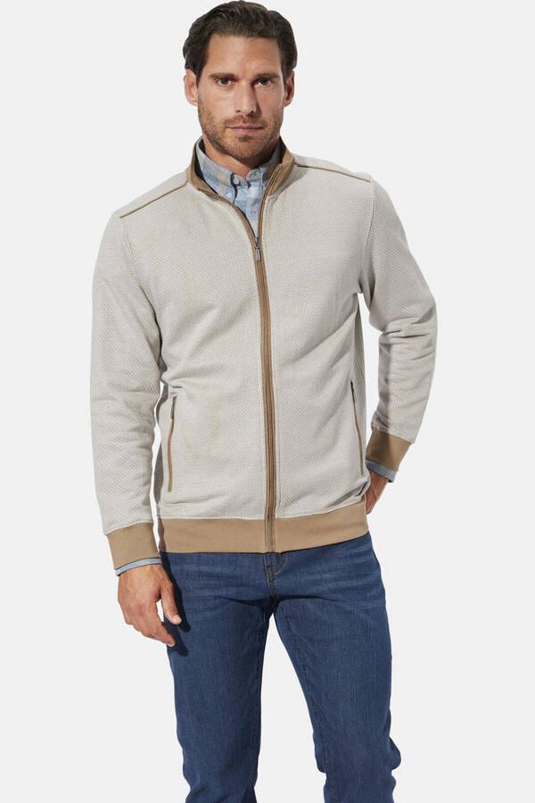 Babista sweatvest +FIT Collectie Plus Size beige