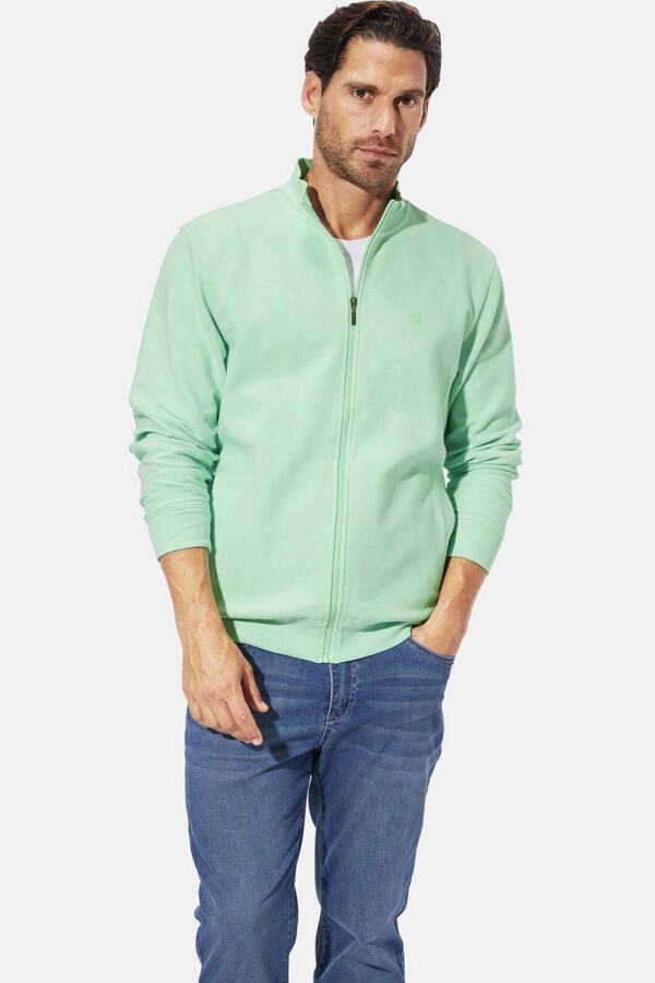 Babista sweatvest +FIT Collectie Plus Size mintgroen