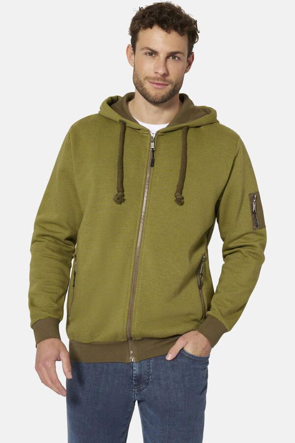 Babista sweatvest met print Plus Size groen