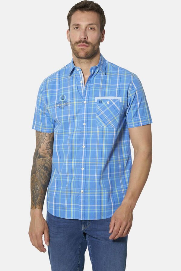 Babista VALALDO regular fit geruit overhemd Plus Size lichtblauw