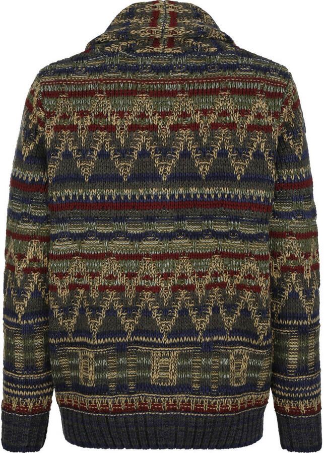 Babista vest Plus Size met print en wol donkerblauw - Foto 2