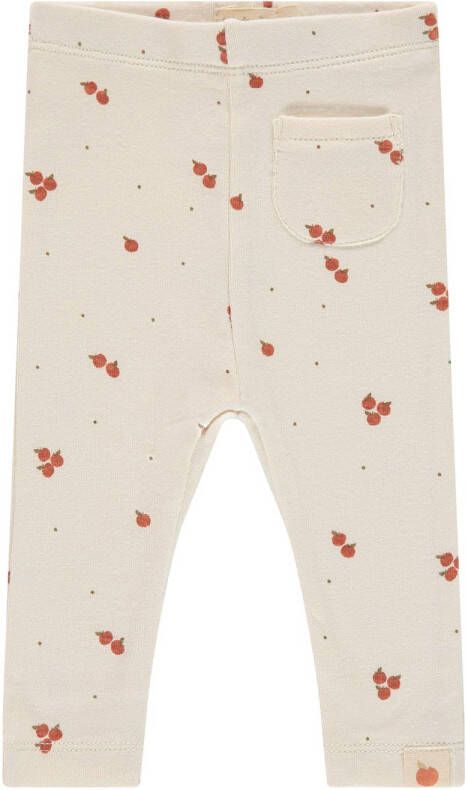 Babyface baby regular fit broek met all over print ecru Katoen 74