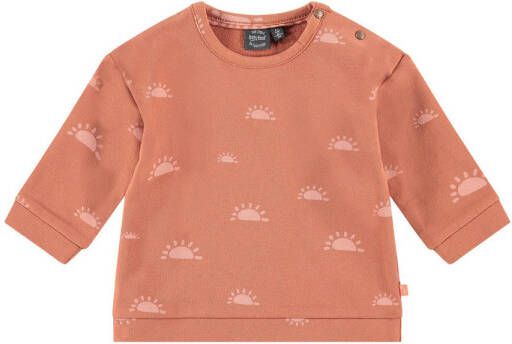 Babyface newborn baby sweater met all over print bruin All over print 56