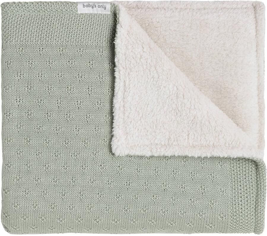 Baby's Only teddy ledikantdeken Mood groen ecru