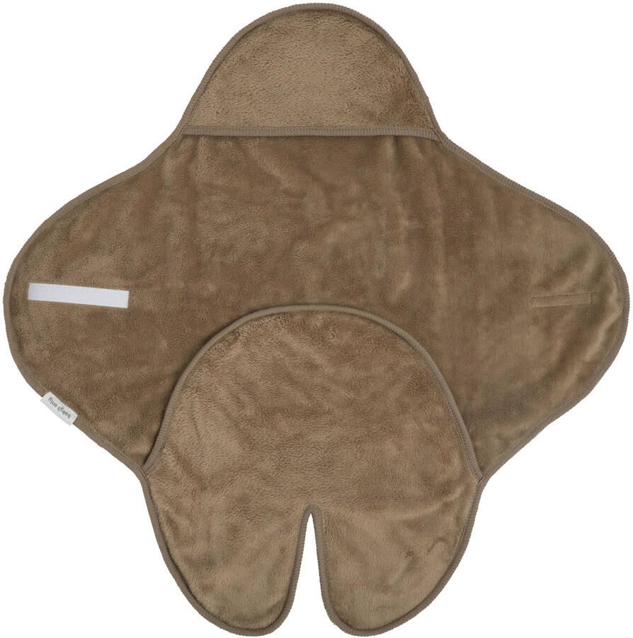 Baby's Only wikkeldeken met voetjes Cozy autostoel 0+ 5-puntsgordel clay Bruin