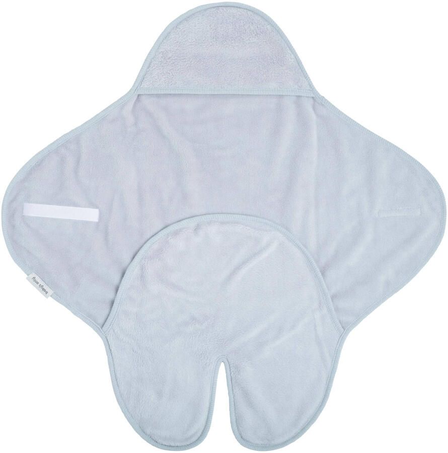 Baby's Only wikkeldeken met voetjes Cozy autostoel 0+ 5-puntsgordel misty blue Blauw